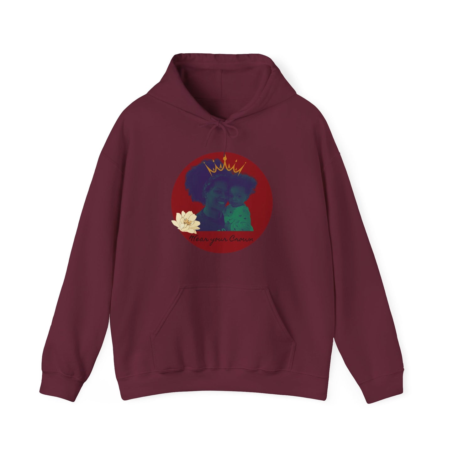 "Wear your Crown" (Red)™ Hooded Sweatshirt