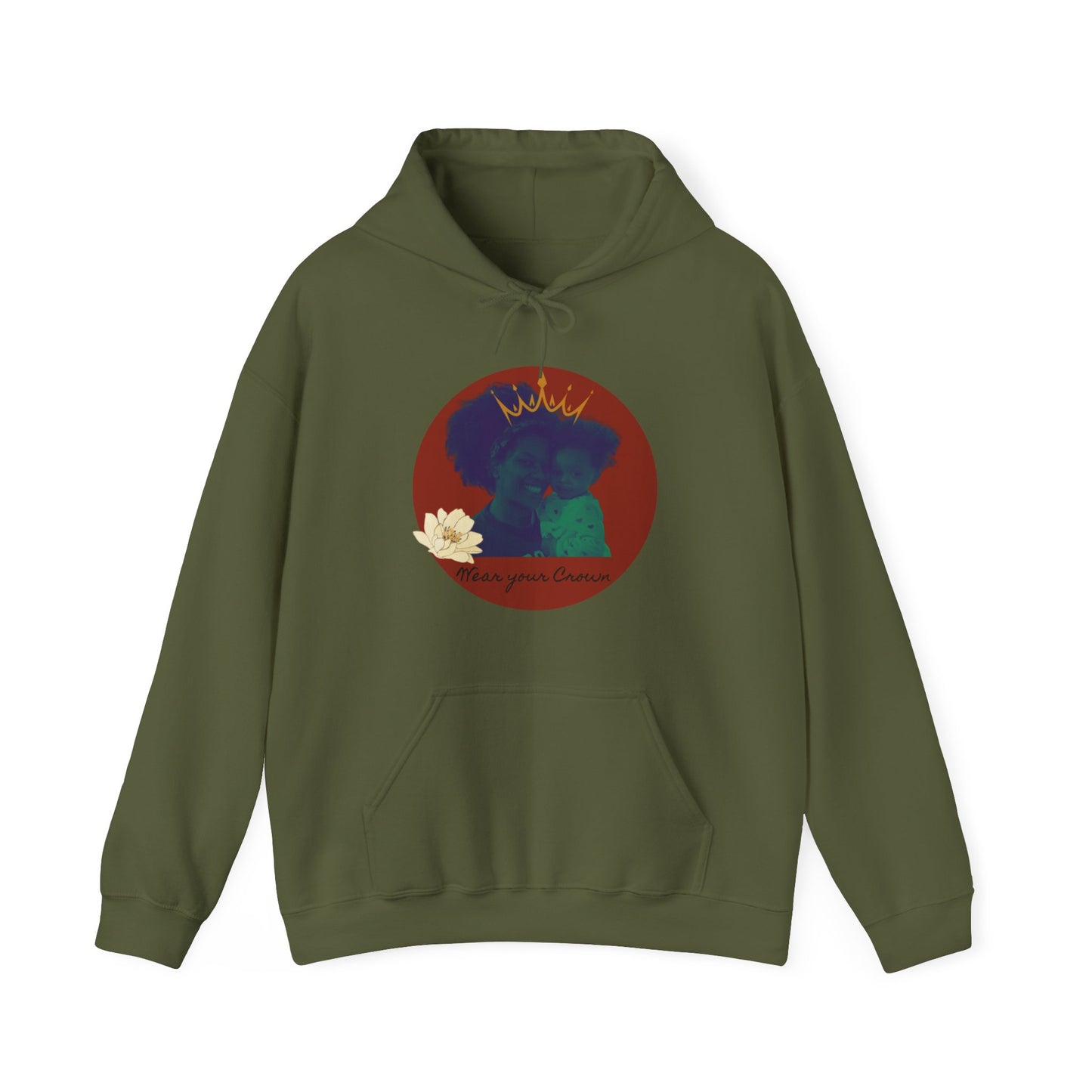 "Wear your Crown" (Red)™ Hooded Sweatshirt