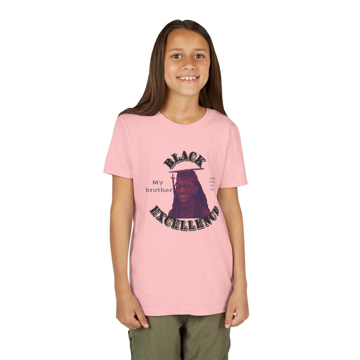 (My brother) Black Excellence Youth Tee — Inspirational Kids T-Shirt