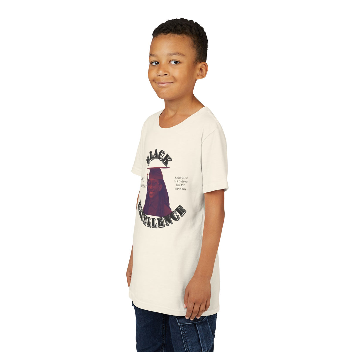 (My brother) Black Excellence Youth Tee — Inspirational Kids T-Shirt