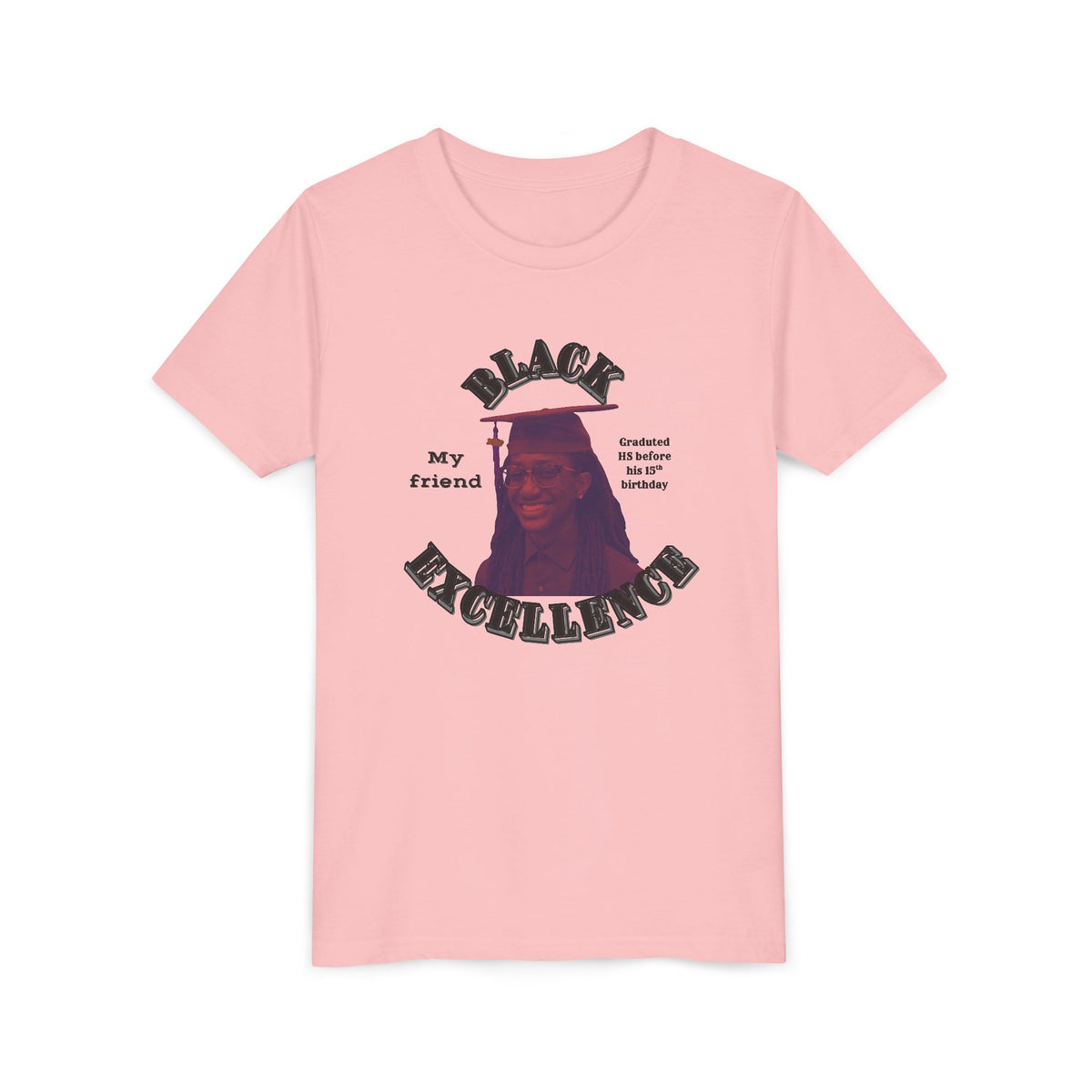 (My friend) Black Excellence Youth Tee — Inspirational Kids T-Shirt