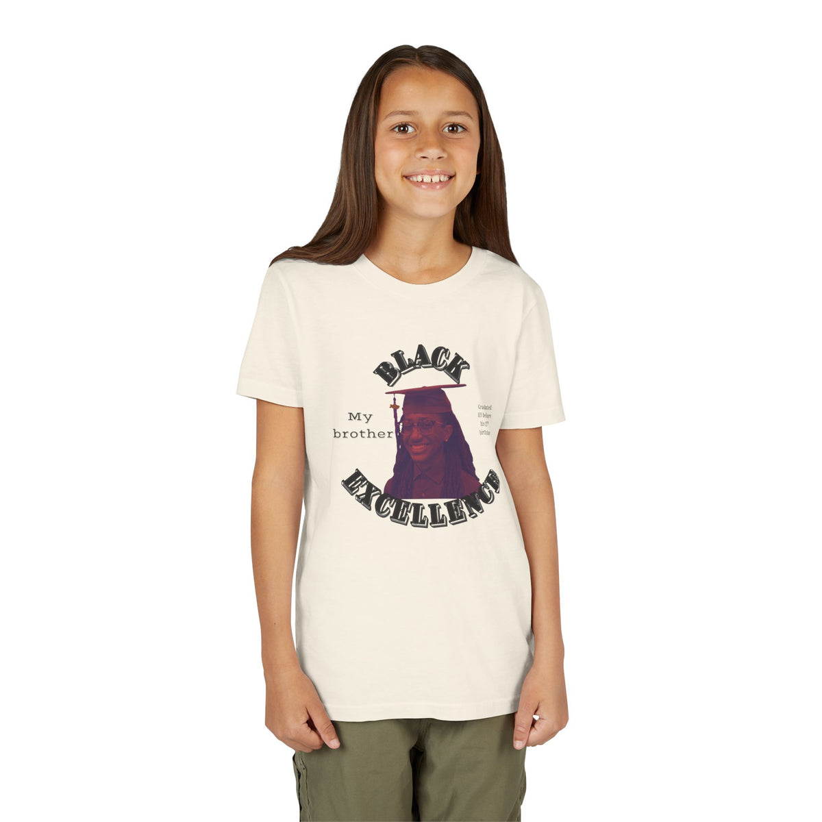 (My brother) Black Excellence Youth Tee — Inspirational Kids T-Shirt