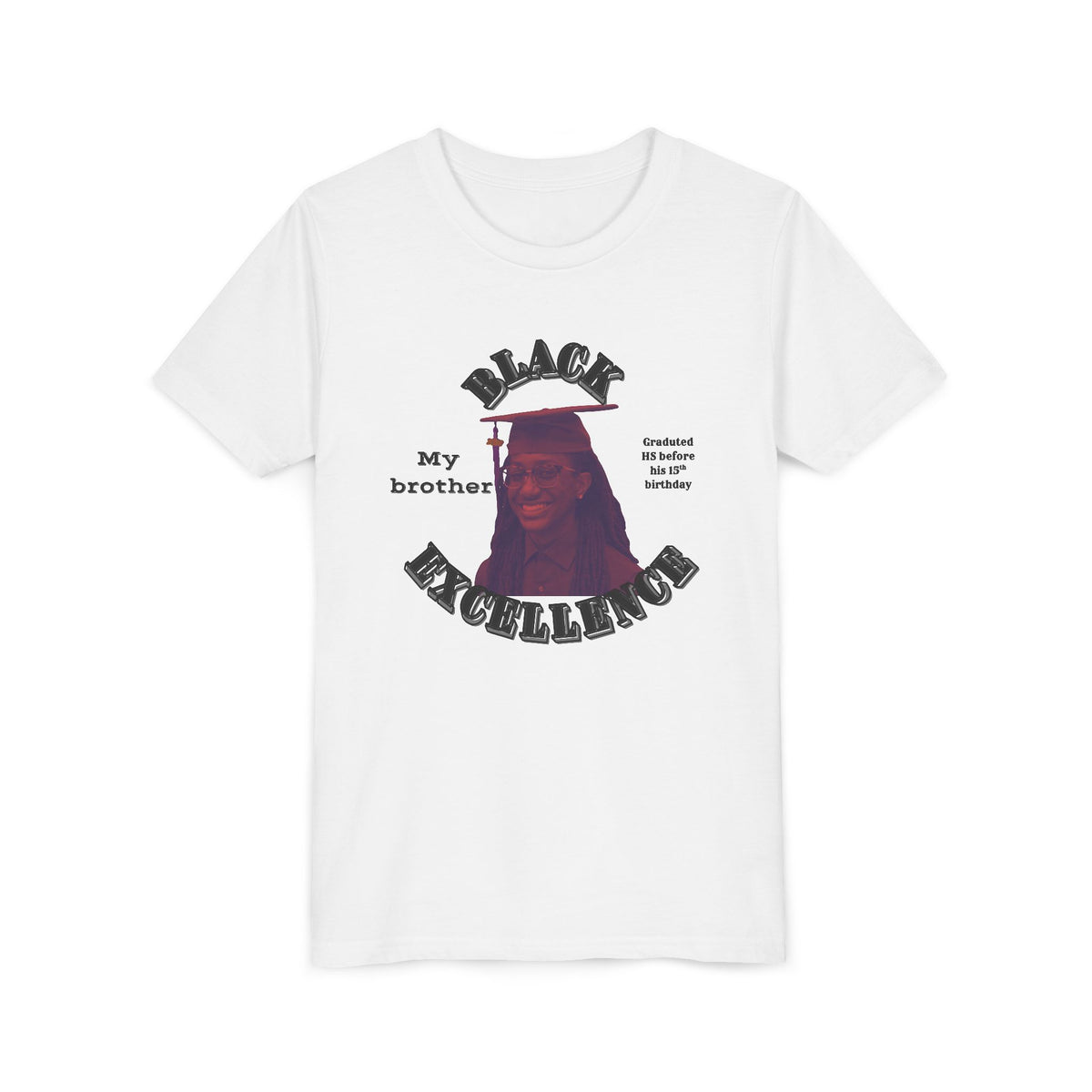 (My brother) Black Excellence Youth Tee — Inspirational Kids T-Shirt