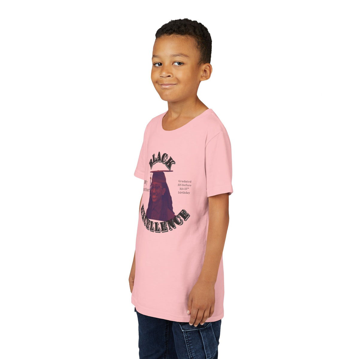(My brother) Black Excellence Youth Tee — Inspirational Kids T-Shirt