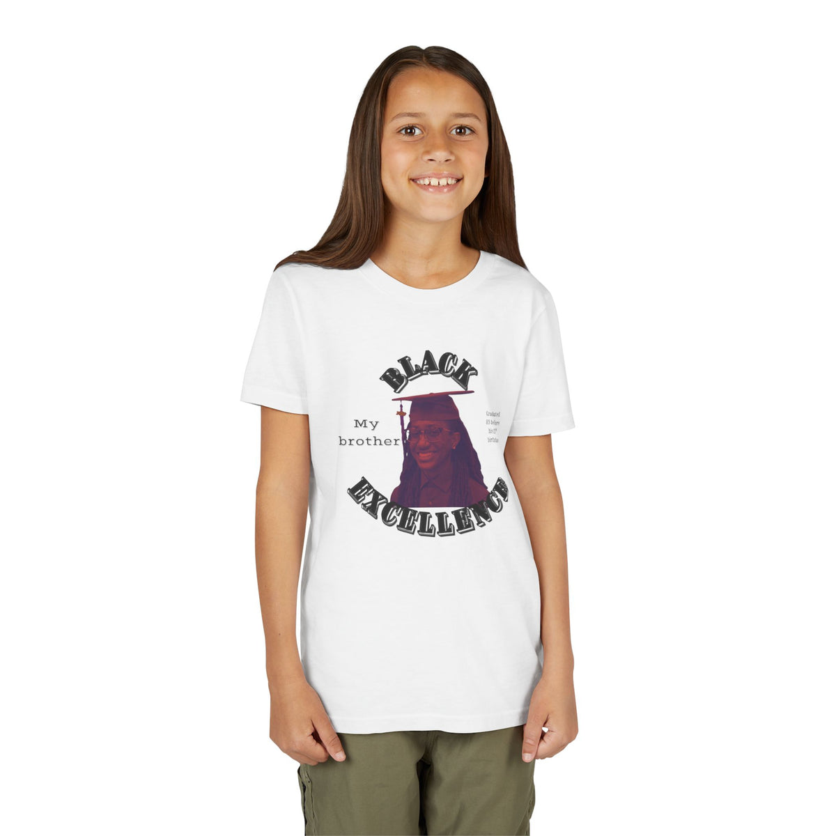 (My brother) Black Excellence Youth Tee — Inspirational Kids T-Shirt