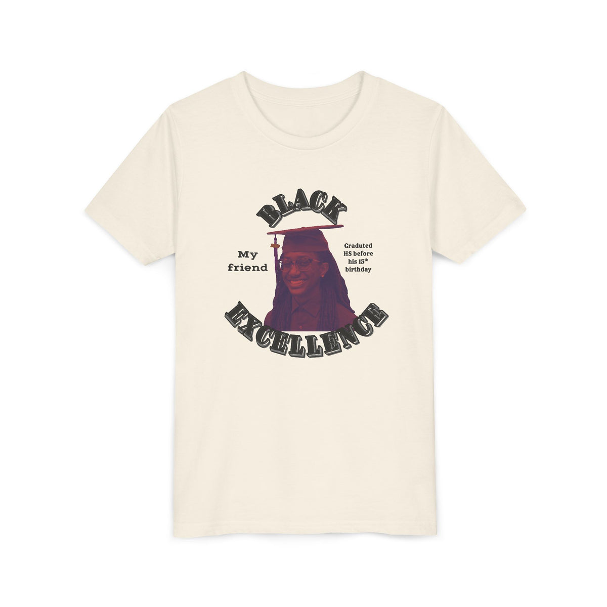 (My friend) Black Excellence Youth Tee — Inspirational Kids T-Shirt