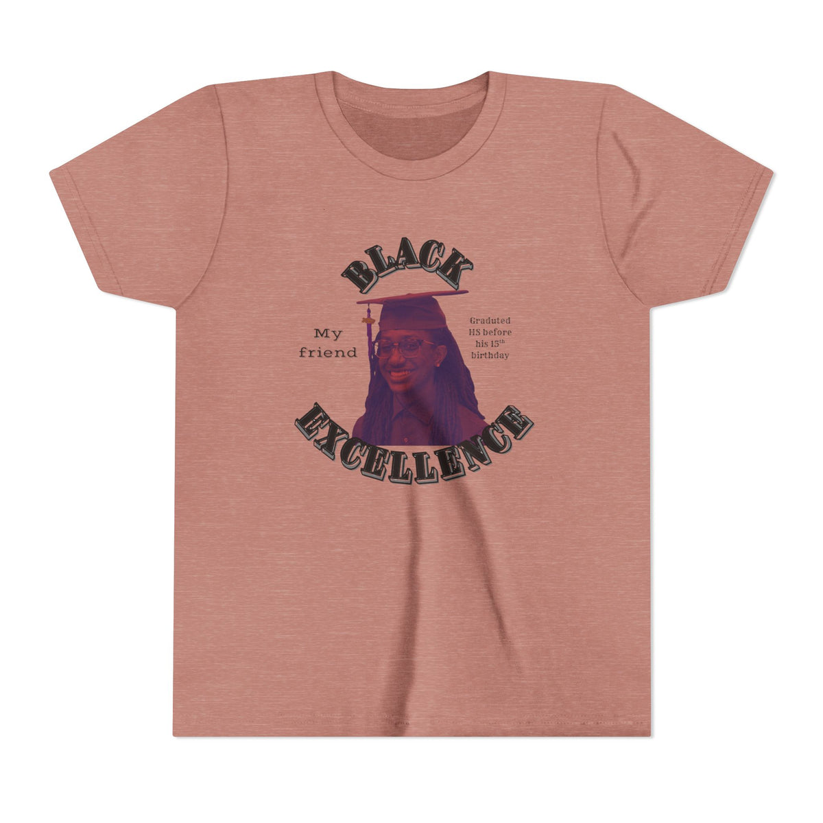 (My friend) Black Excellence Youth Tee — Inspirational Kids T-Shirt