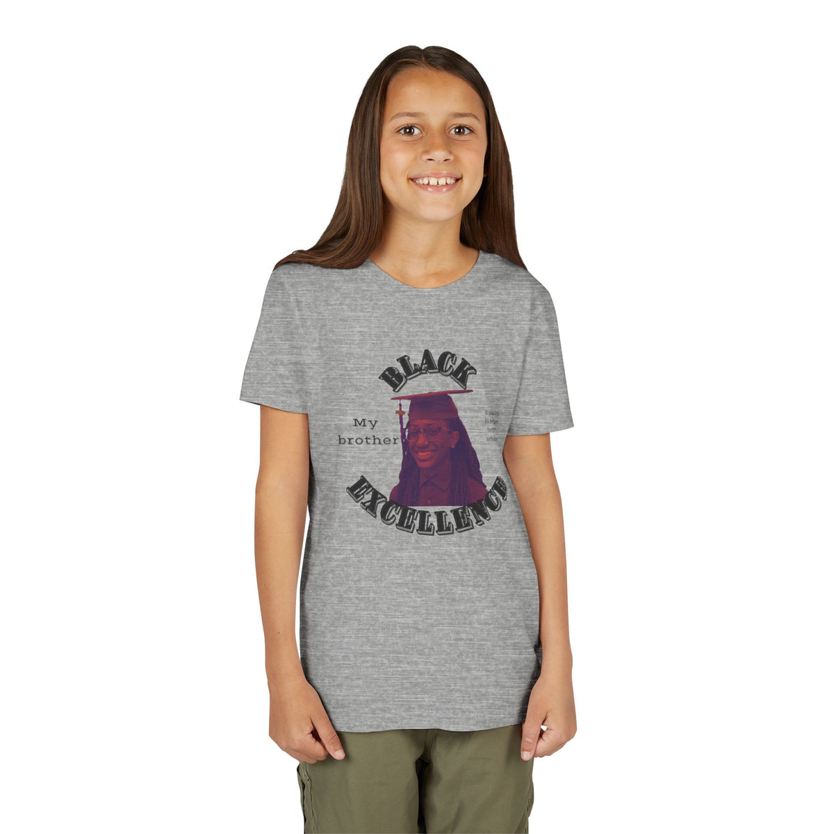 (My brother) Black Excellence Youth Tee — Inspirational Kids T-Shirt