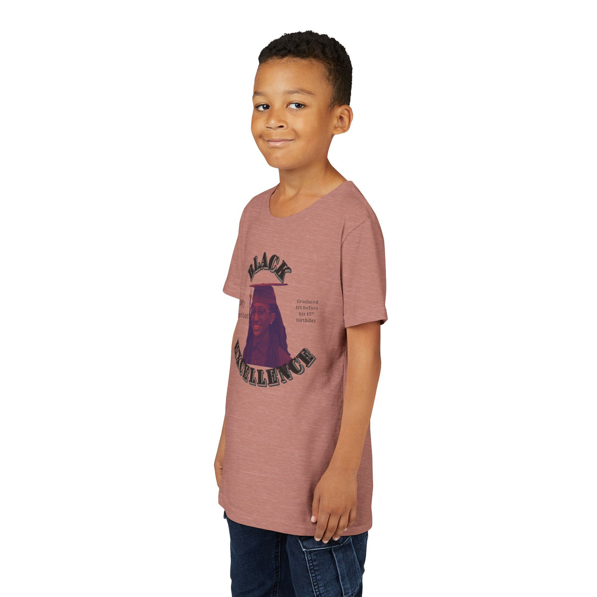 (My brother) Black Excellence Youth Tee — Inspirational Kids T-Shirt