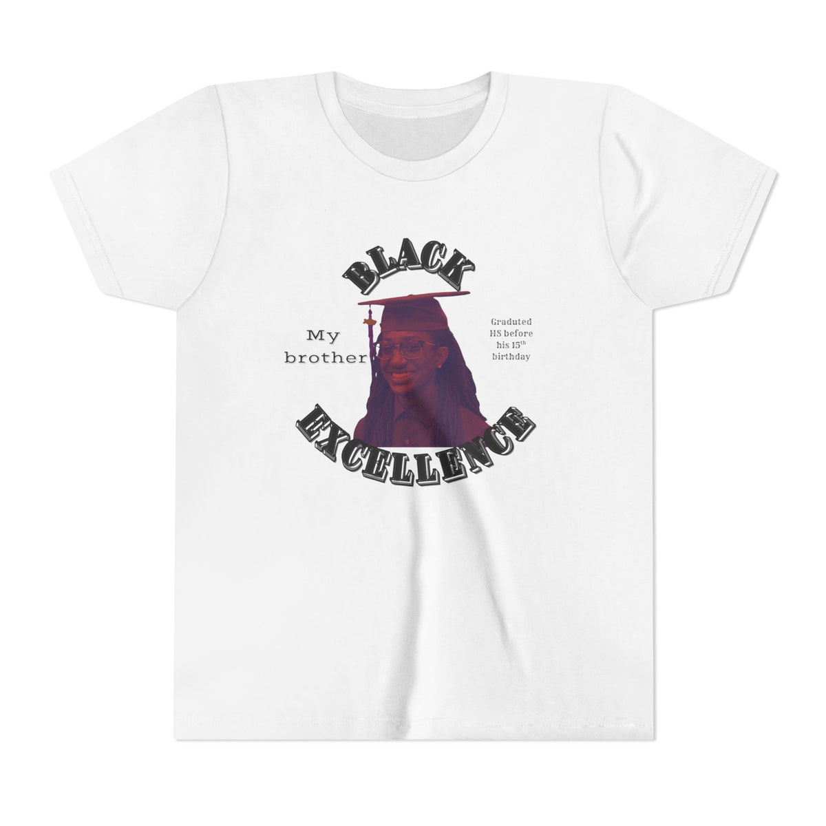 (My brother) Black Excellence Youth Tee — Inspirational Kids T-Shirt