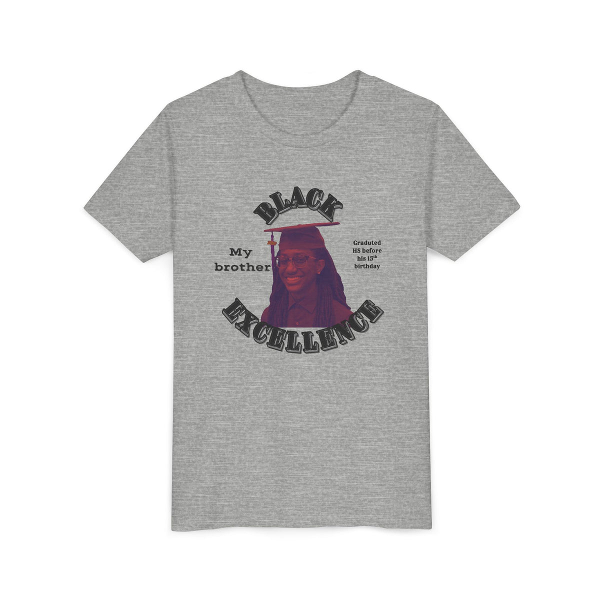 (My brother) Black Excellence Youth Tee — Inspirational Kids T-Shirt
