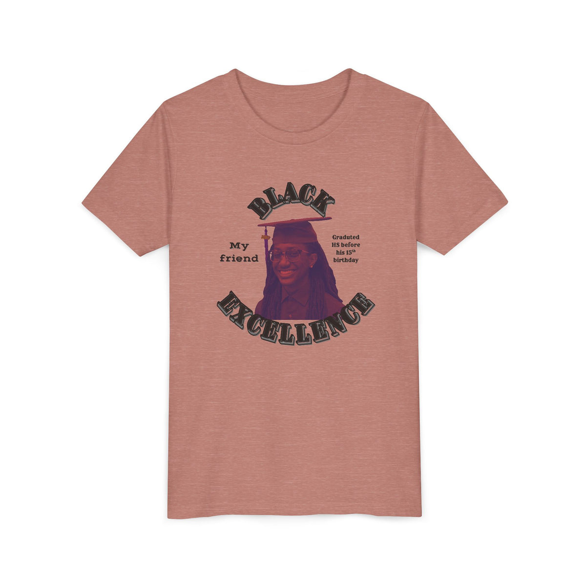 (My friend) Black Excellence Youth Tee — Inspirational Kids T-Shirt