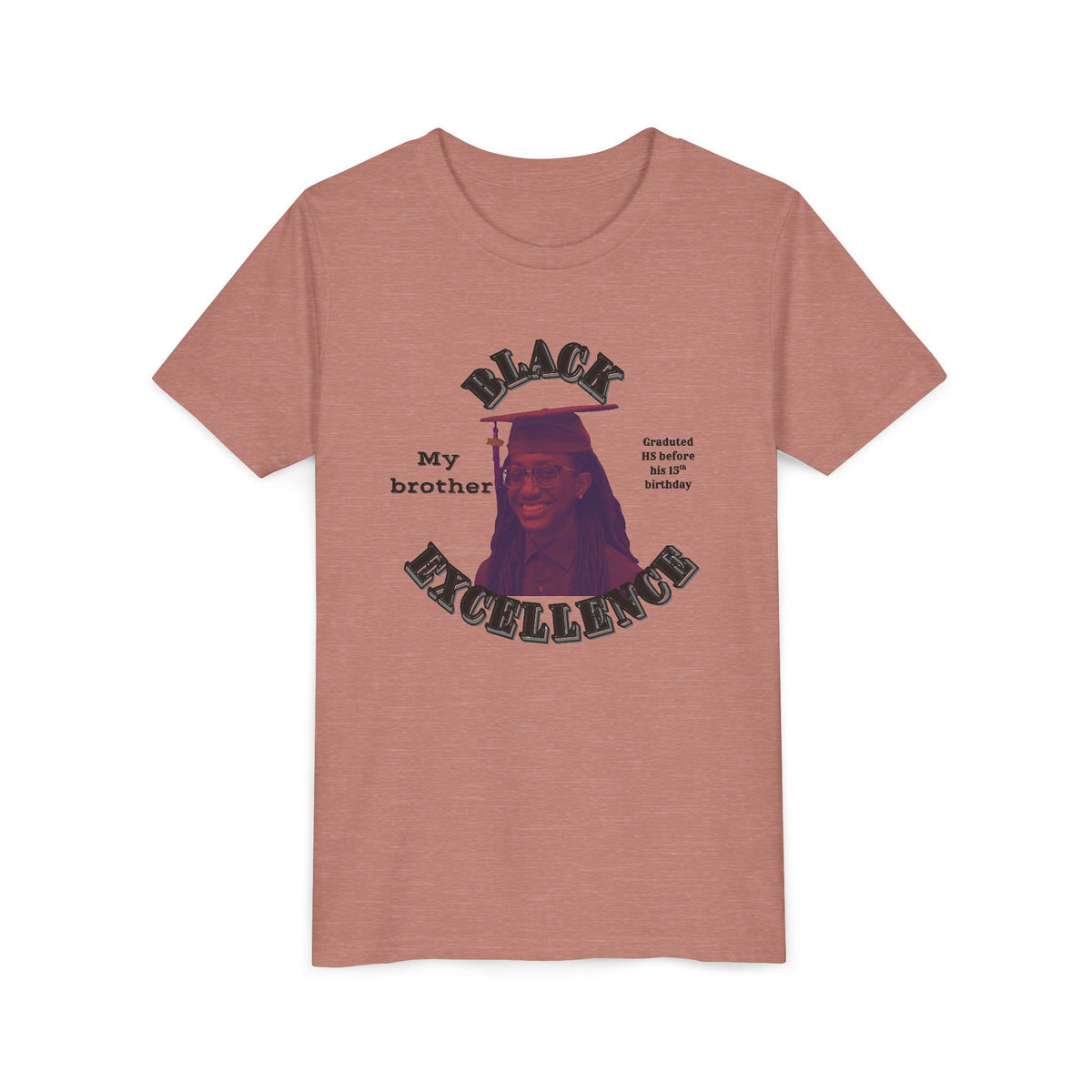 (My brother) Black Excellence Youth Tee — Inspirational Kids T-Shirt